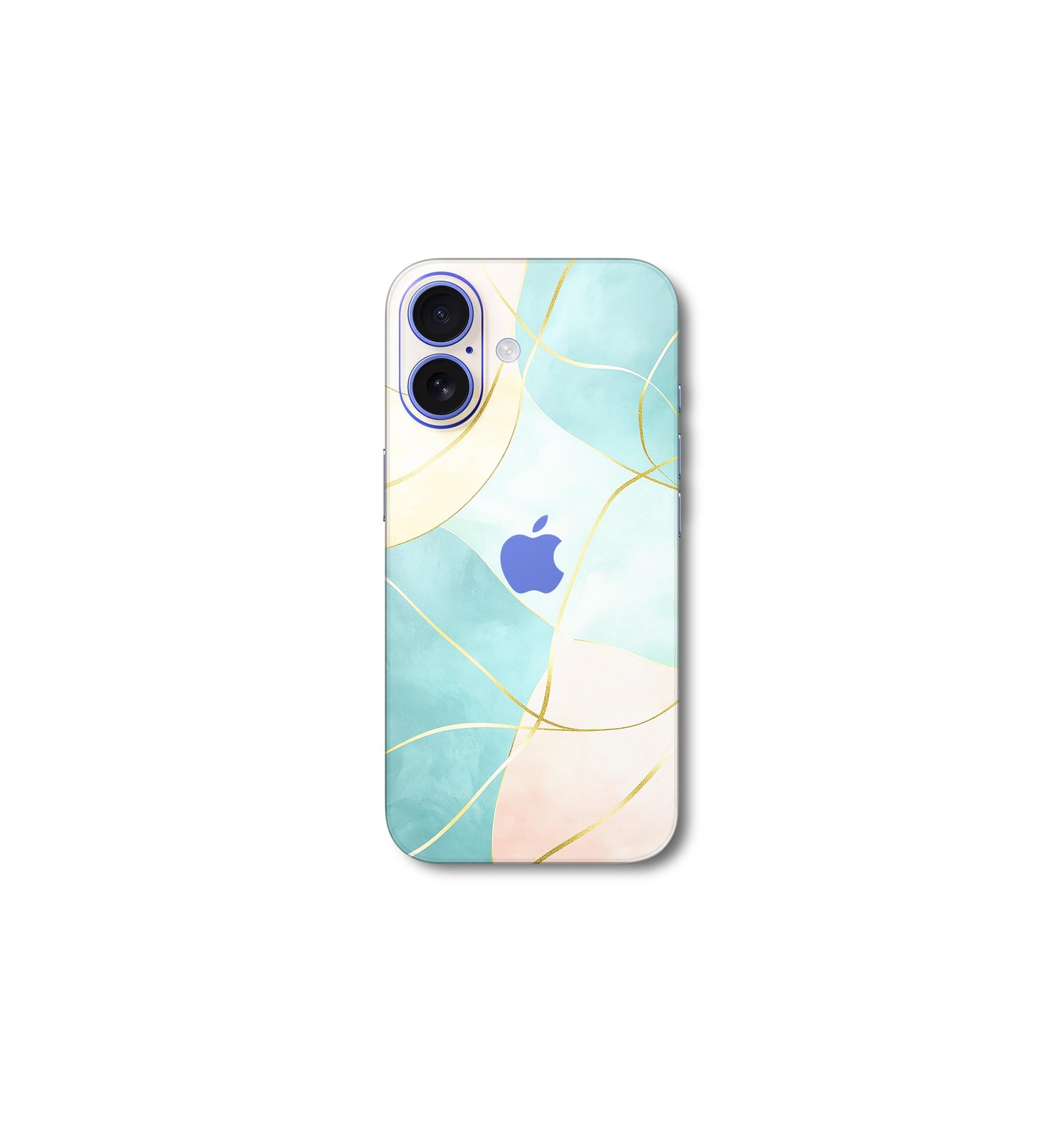 Baby blue and gold v2 iPhone 16