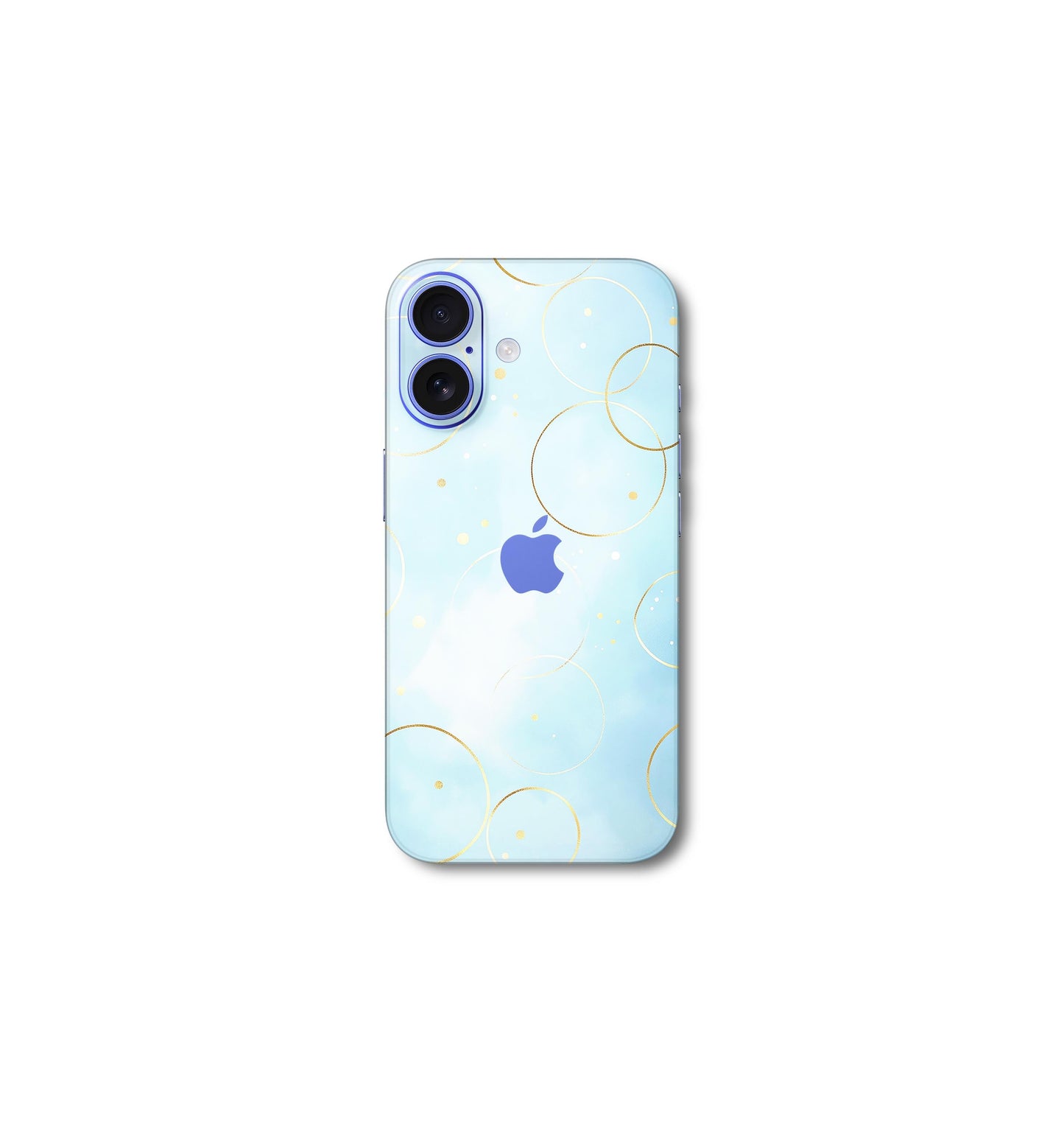 Baby blue and gold v5 iPhone 16