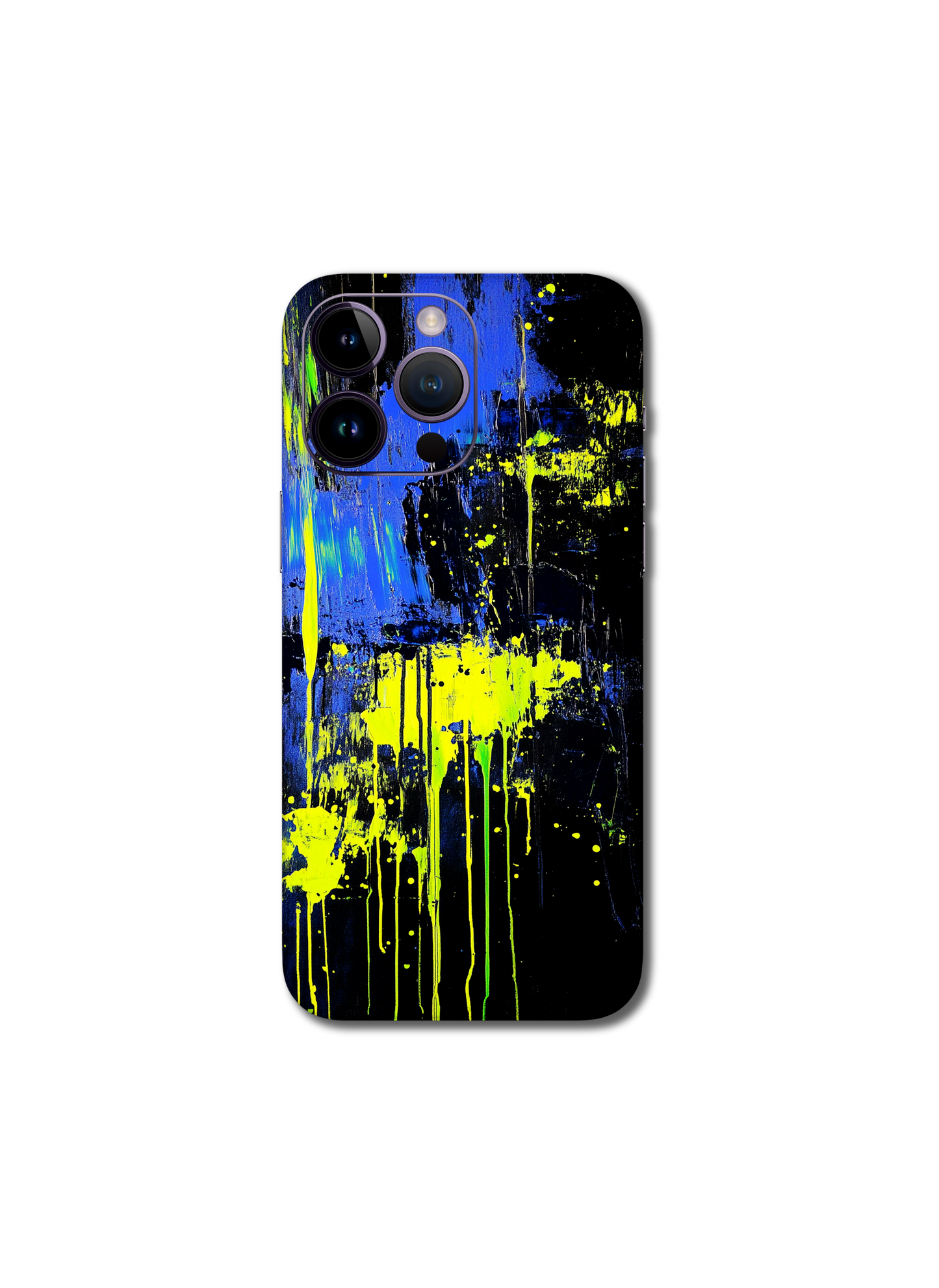 Blue yellow abstract v2 iPhone 16 Pro Max
