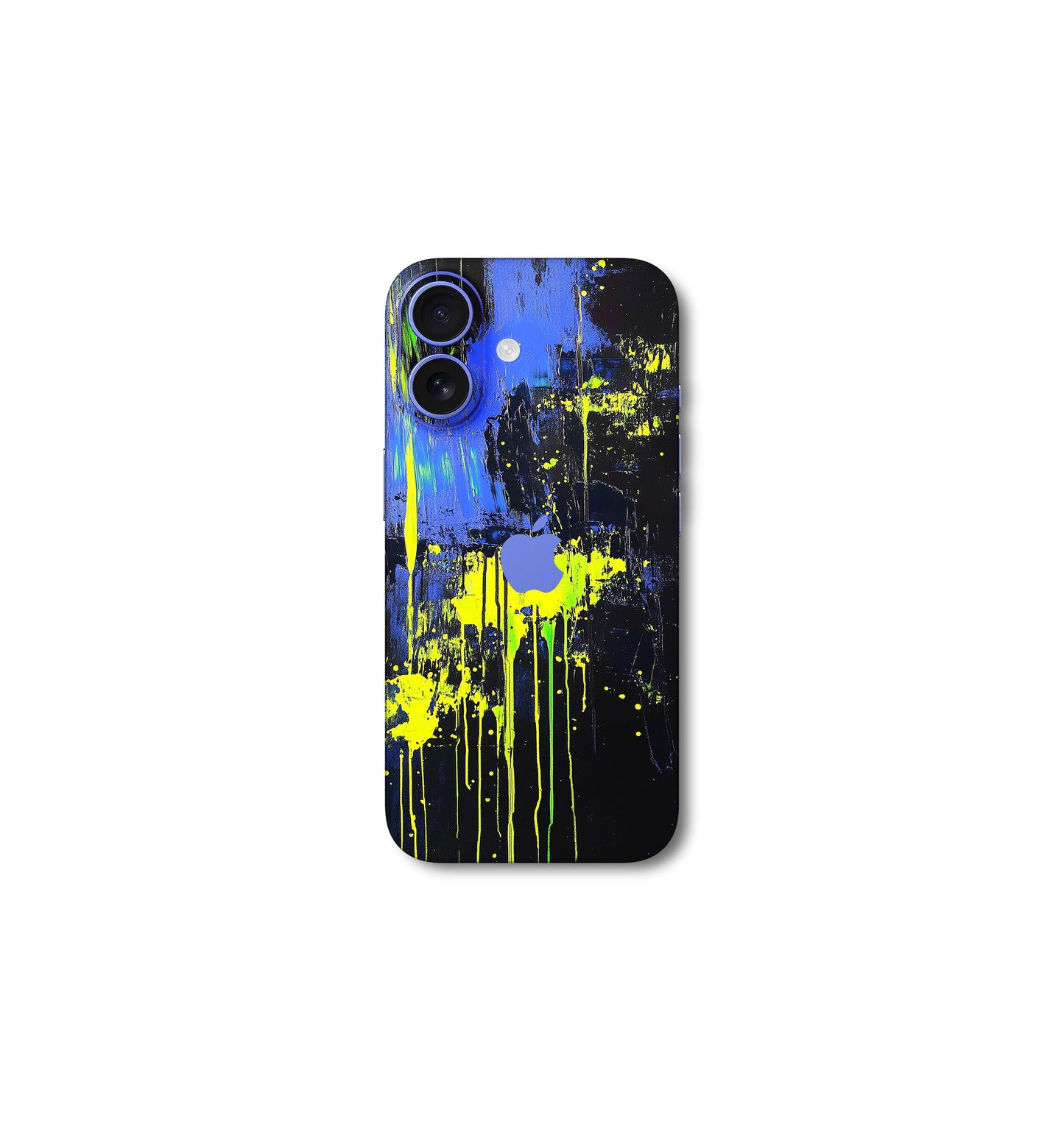 Blue yellow abstract v2 iPhone 16