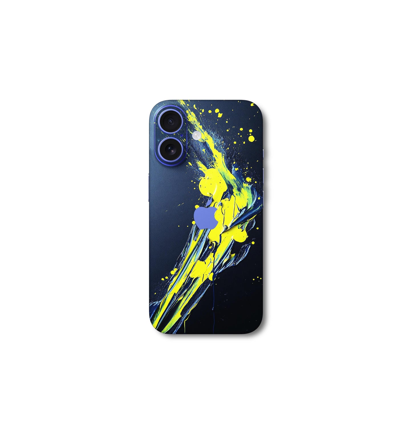Blue yellow abstract v3 iPhone 16