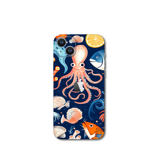 Artistic seafood medley v1 iPhone 14 Plus