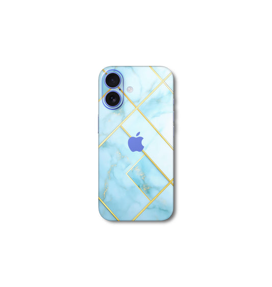 Baby blue and gold v1 iPhone 16