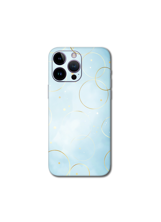Baby blue and gold v5 iPhone 16 Pro Max