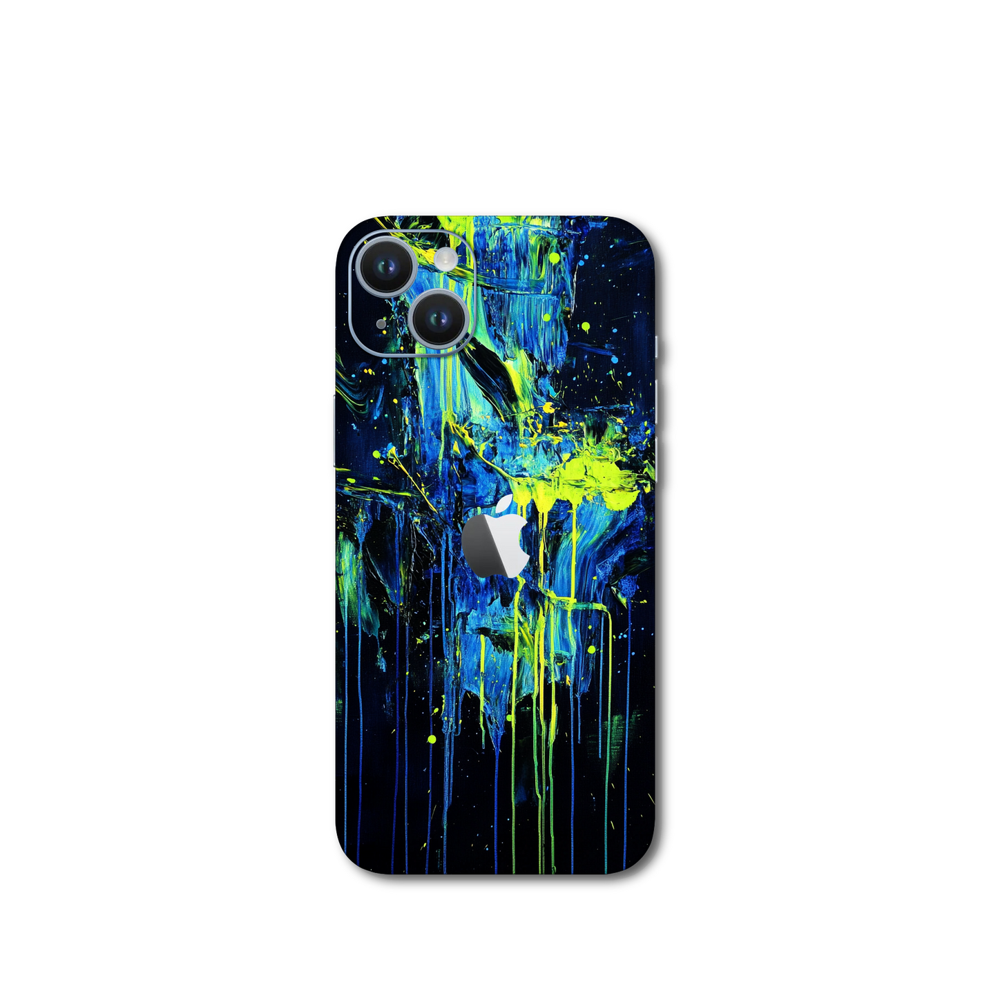 Blue yellow abstract v1 iPhone 14 Plus