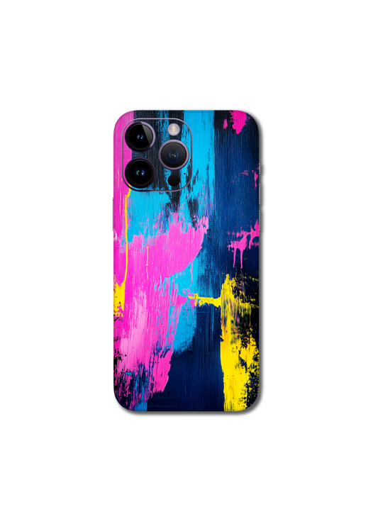 Bold brush strokes pink v1 iPhone 15 Pro