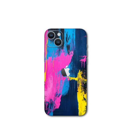 Bold brush strokes pink v1 iPhone 15 Plus