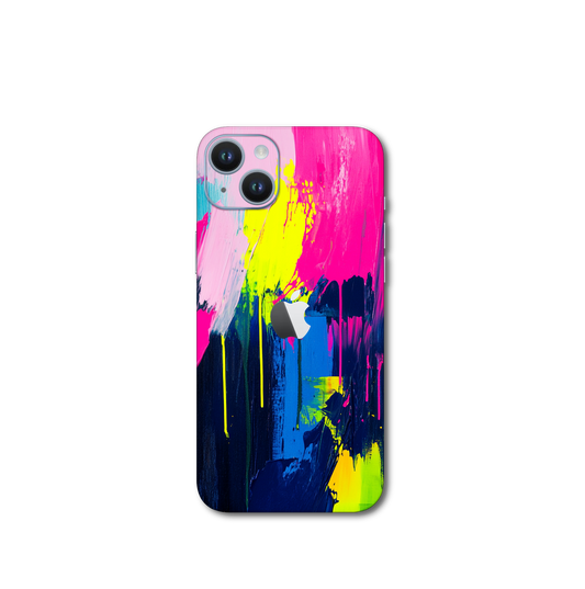 Bold brush strokes pink v2 iPhone 14 Plus