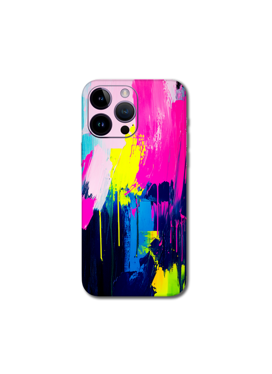 Bold brush strokes pink v2 iPhone 16 Pro