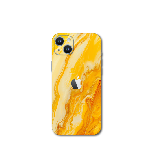 Marble Yellow orange v1 iPhone 15 Plus
